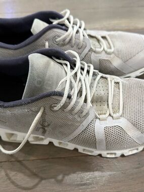 On Running Men's Sneakers in Light Gray and White